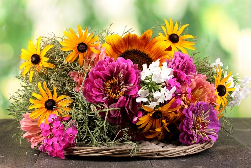 Local florists creating stunning floral arrangements