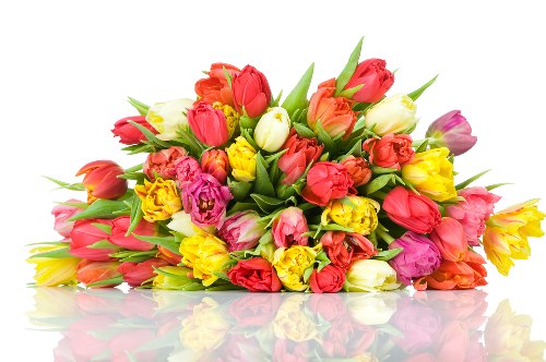 Handcrafted flower arrangement in vibrant colors